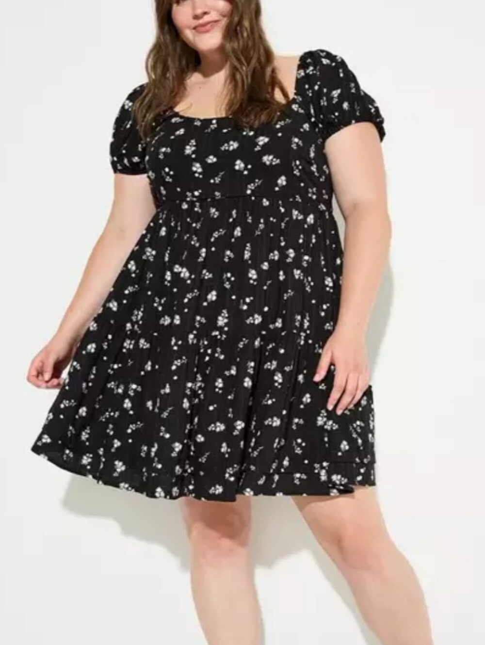 New Torrid Lovesick Black Tiered Open Back Dress 0 0X